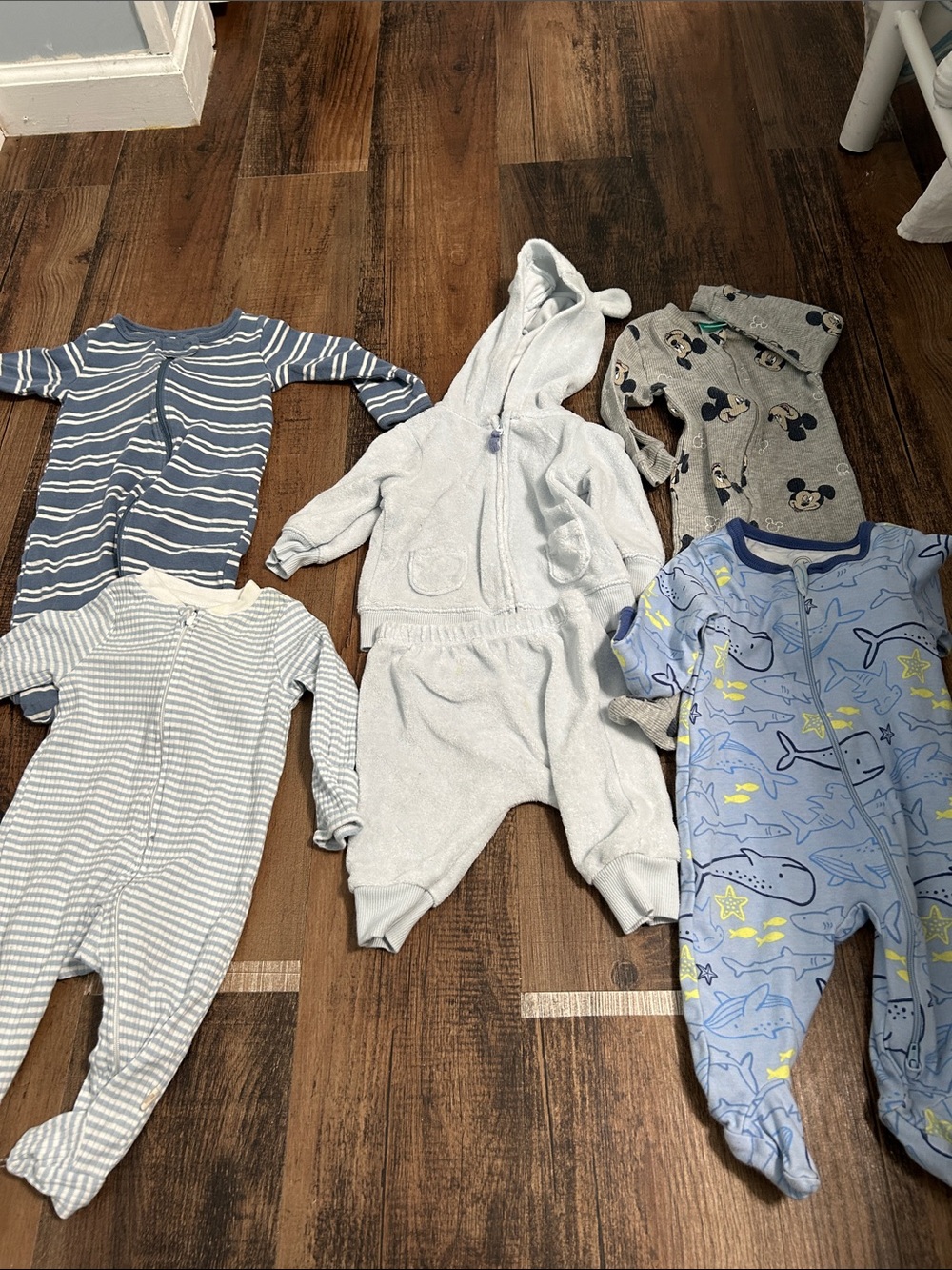 Cozy Light blue Hooded One-Piece for Kids and 4 sleepers